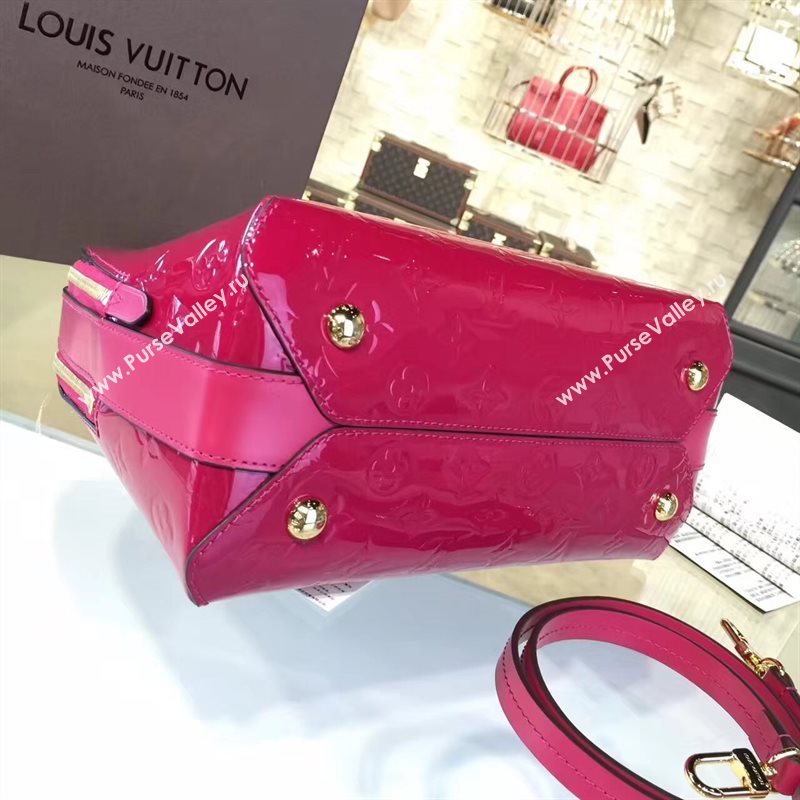 Louis Vuitton LV Melrose Handbag Monogram Patent Leather Bag Rose M42694 7007