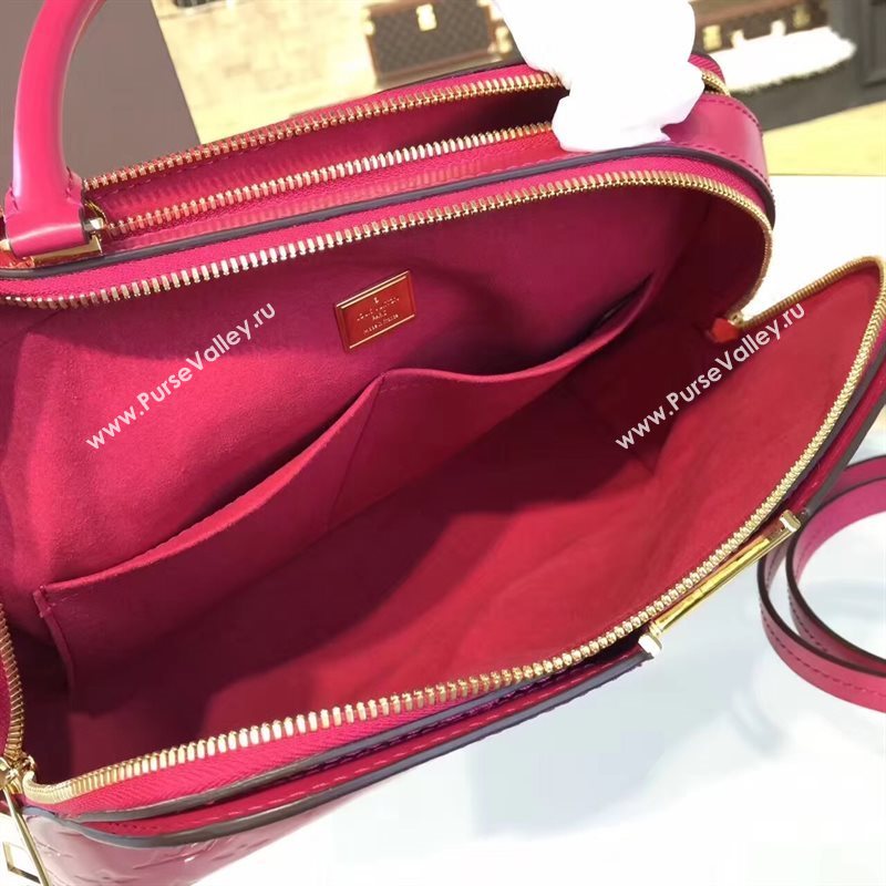 Louis Vuitton LV Melrose Handbag Monogram Patent Leather Bag Rose M42694 7007