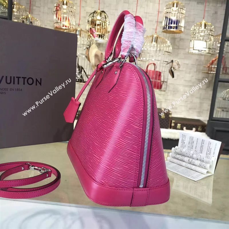 Louis Vuitton LV Alma PM Handbag Epi Leather Bag Rose M42046 7008