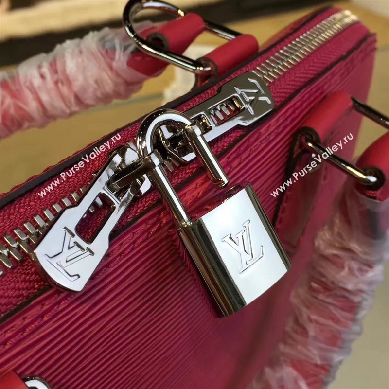 Louis Vuitton LV Alma PM Handbag Epi Leather Bag Rose M42046 7008