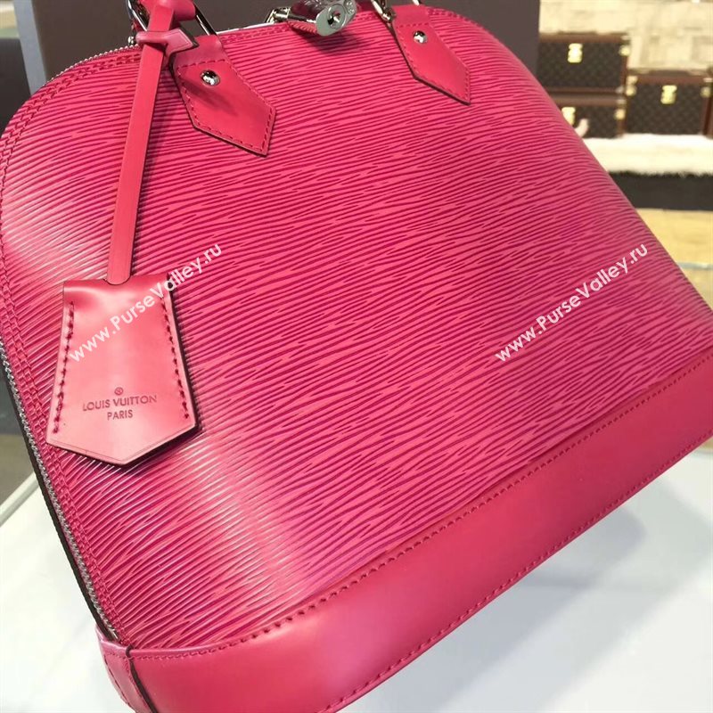 Louis Vuitton LV Alma PM Handbag Epi Leather Bag Rose M42046 7008