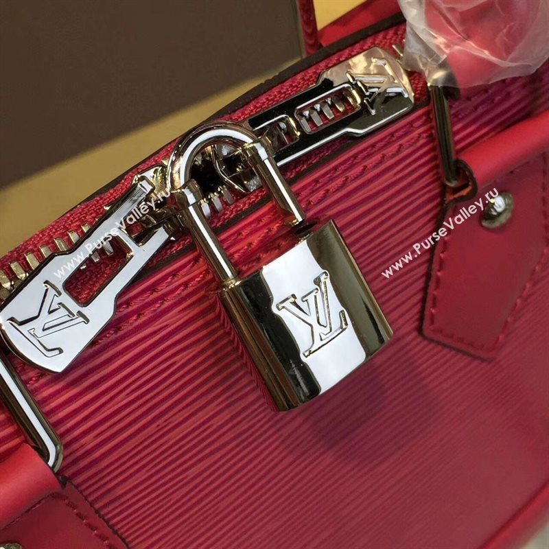 Louis Vuitton LV Alma BB Handbag Epi Leather Shoulder Bag Rose M42048 7009
