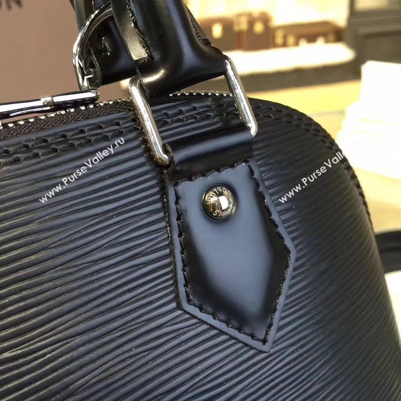 Louis Vuitton LV Alma BB Handbag Epi Leather Shoulder Bag Black M40862 7011