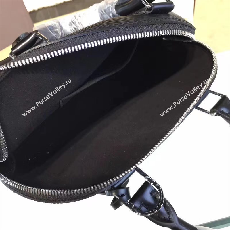 Louis Vuitton LV Alma BB Handbag Epi Leather Shoulder Bag Black M40862 7011
