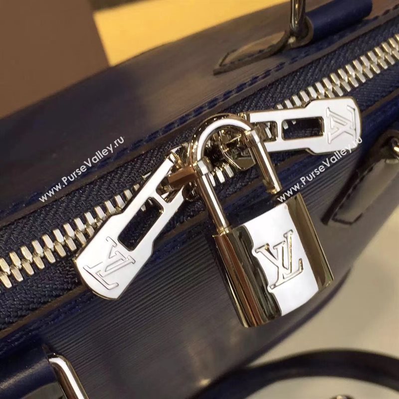 Louis Vuitton LV Alma PM Handbag Epi Leather Bag Navy M40620 7014