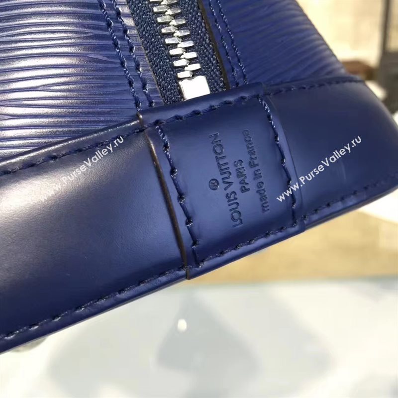 Louis Vuitton LV Alma PM Handbag Epi Leather Bag Navy M40620 7014