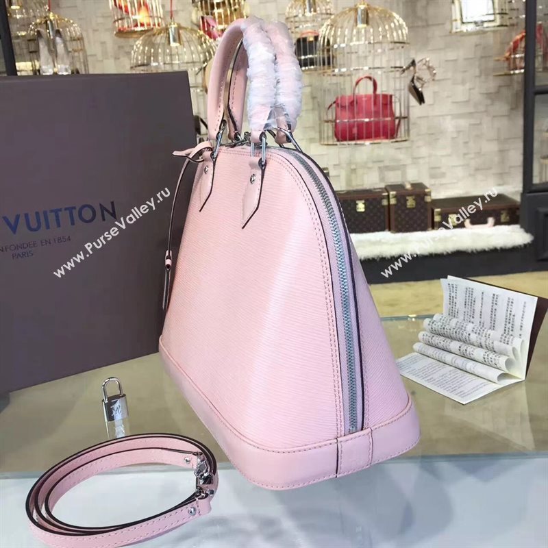 Louis Vuitton LV Alma PM Handbag Epi Leather Bag Pink M41323 7016