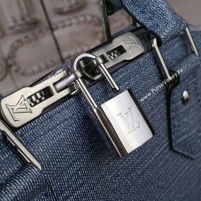 Louis Vuitton LV Alma BB Handbag Monogram Vernis Shoulder Bag Blue M90322 7021