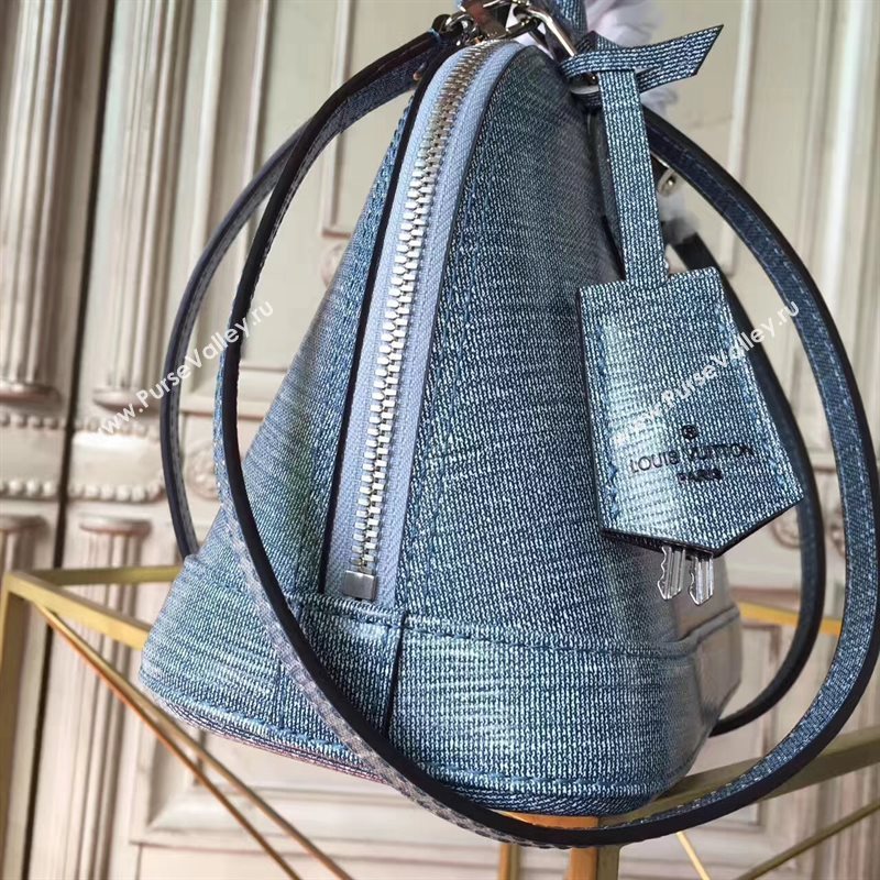 Louis Vuitton LV Alma BB Handbag Monogram Vernis Shoulder Bag Blue M90322 7021