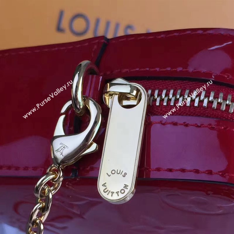 Louis Vuitton LV Camera Pouch Chain Bag Monogram Leather Handbag Red M64057 7023