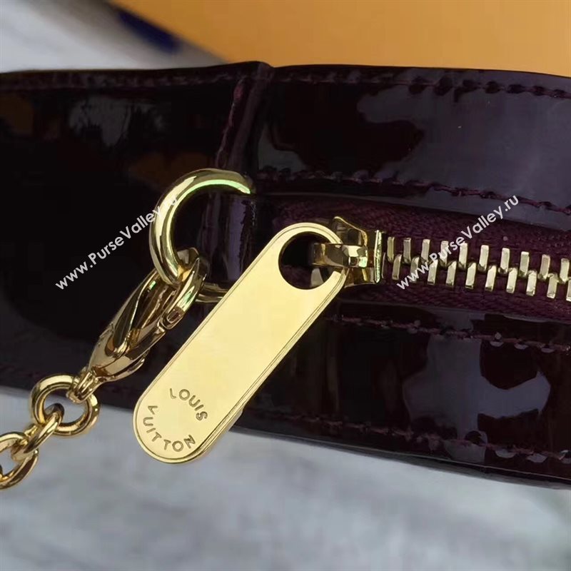 Louis Vuitton LV Camera Pouch Chain Bag Monogram Leather Handbag Wine M64057 7024