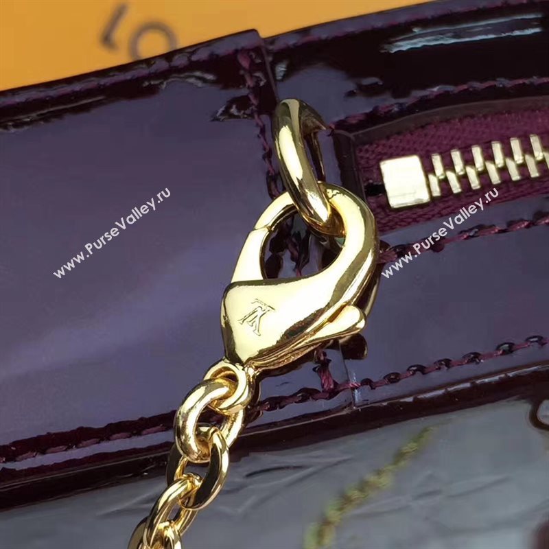 Louis Vuitton LV Camera Pouch Chain Bag Monogram Leather Handbag Wine M64057 7024