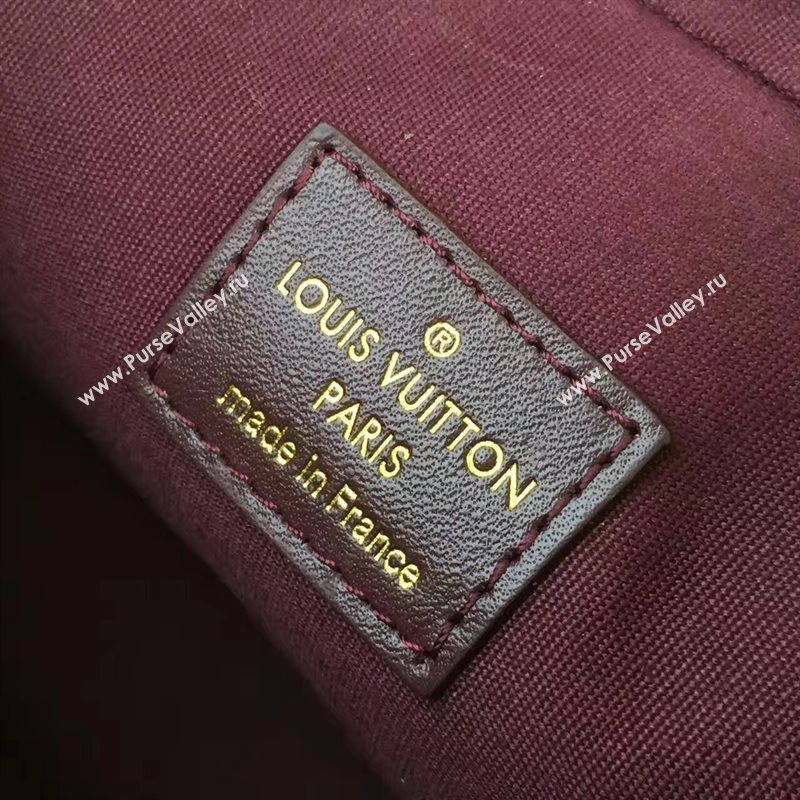 Louis Vuitton LV Camera Pouch Chain Bag Monogram Leather Handbag Wine M64057 7024