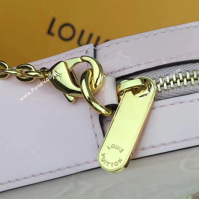 Louis Vuitton LV Camera Pouch Chain Bag Monogram Leather Handbag Pink M64058 7026