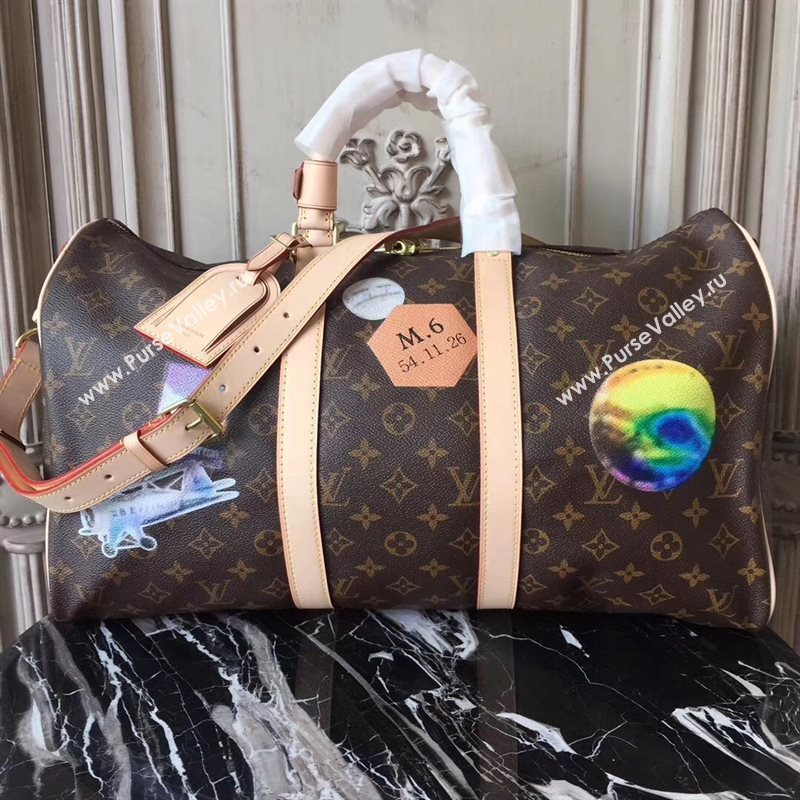 Louis Vuitton LV Keepall 45 Travelling Bag Monogram League Handbag Beige M41043 7030