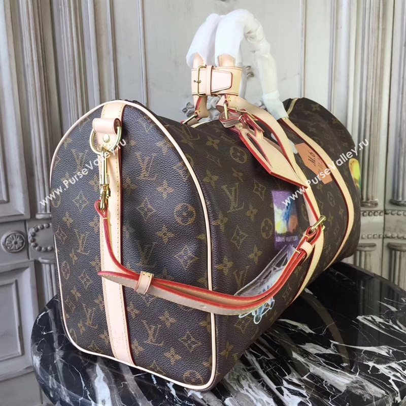 Louis Vuitton LV Keepall 45 Travelling Bag Monogram League Handbag Beige M41043 7030