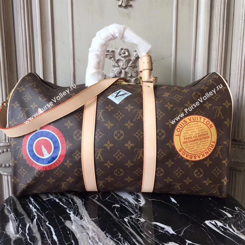 Louis Vuitton LV Keepall 45 Travelling Bag Monogram League Handbag Beige M41043 7030