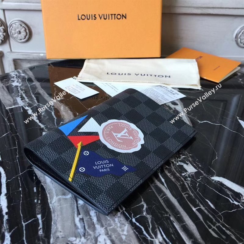 Louis Vuitton Men LV League Passport Cover Wallet Damier Bag N61701 7036