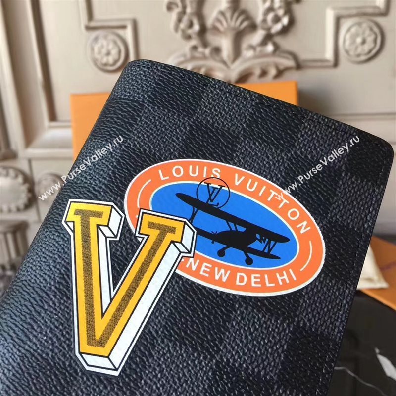 Louis Vuitton Men LV League Brazza Wallet Purse Damier Handbag N64438 7039