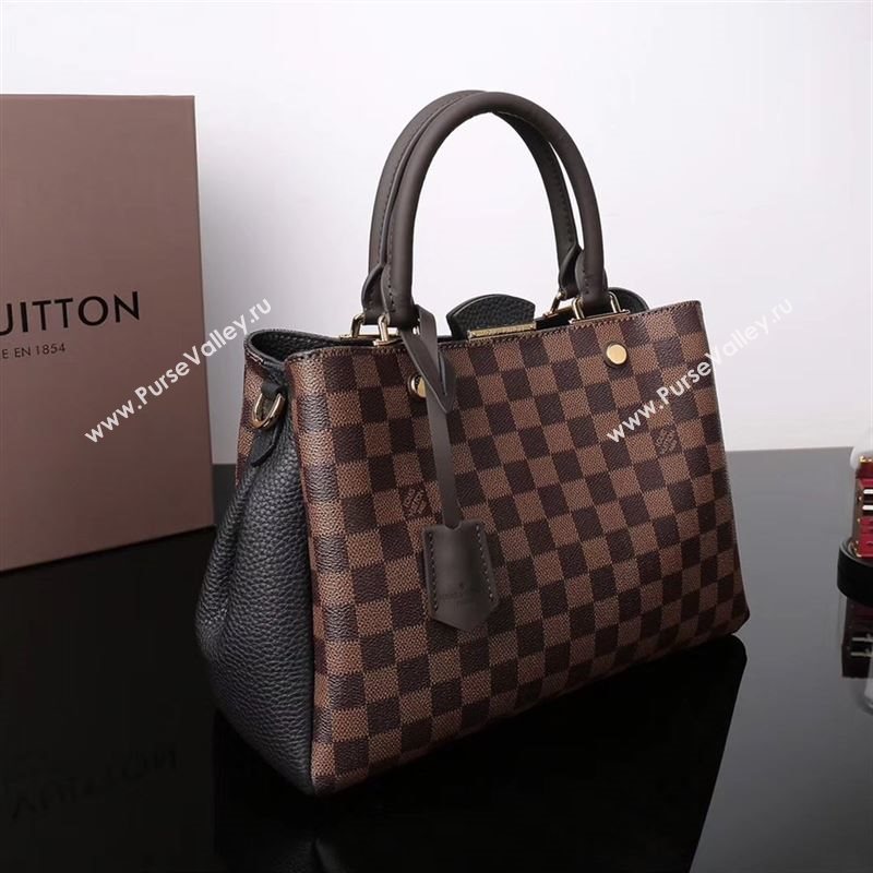 LV Louis Vuitton Monogram Brittany Handbag N41673 Damier Bag Black