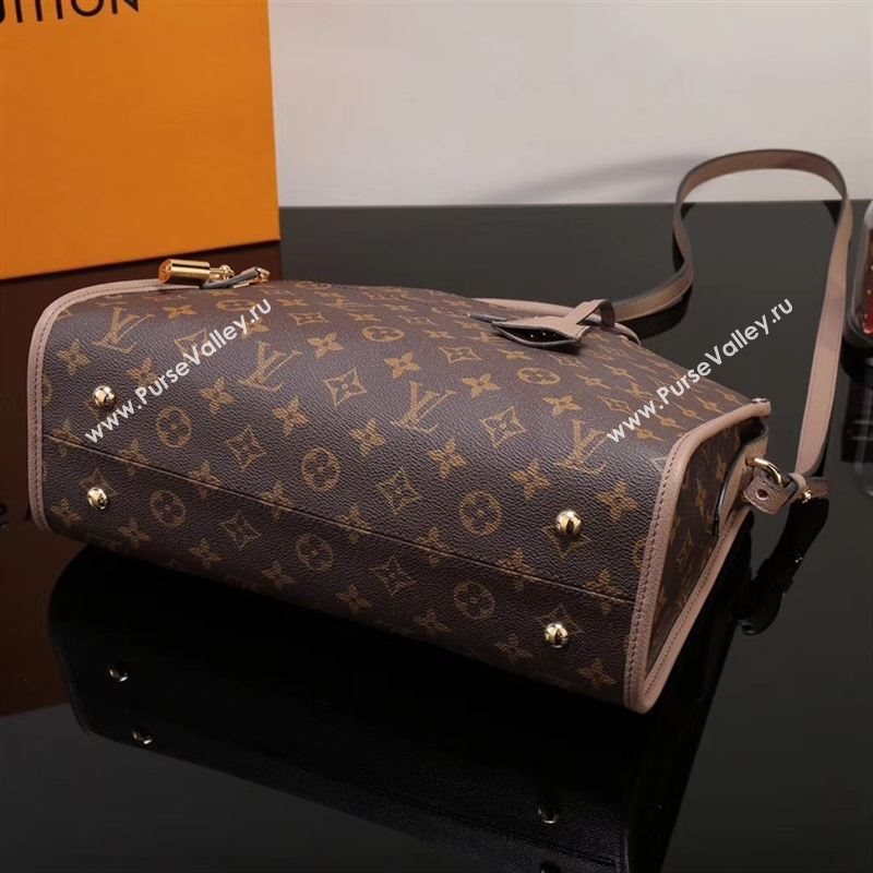 LV Louis Vuitton Monogram Popincourt Handbag M43463 Bag Apricot