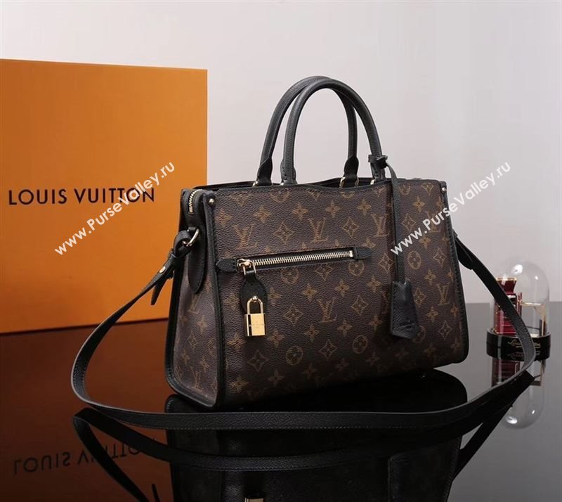 LV Louis Vuitton Monogram Popincourt Handbag M43465 Bag Black