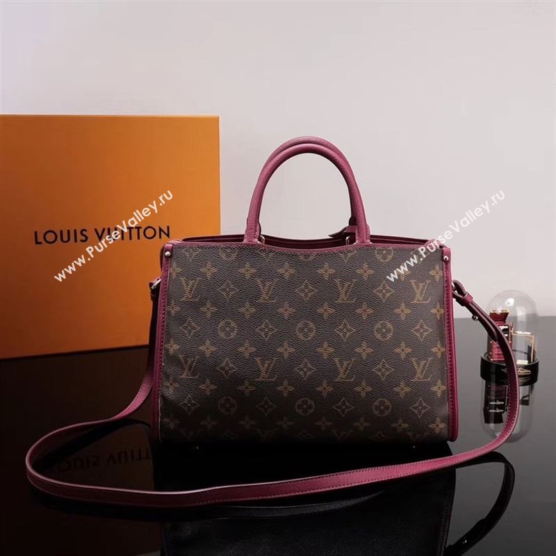 LV Louis Vuitton Monogram Popincourt Handbag M43462 Bag Purple