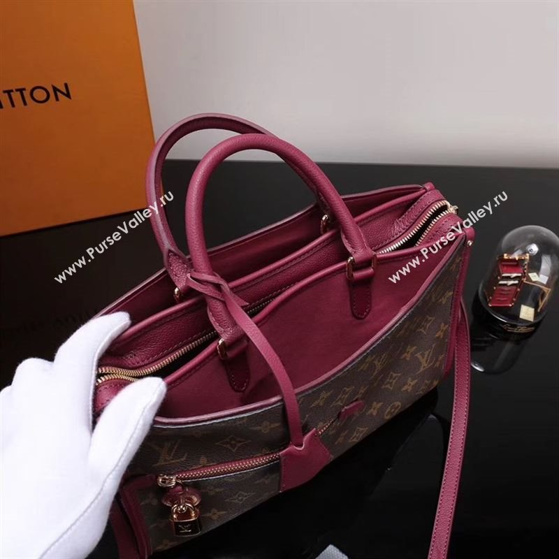 LV Louis Vuitton Monogram Popincourt Handbag M43462 Bag Purple