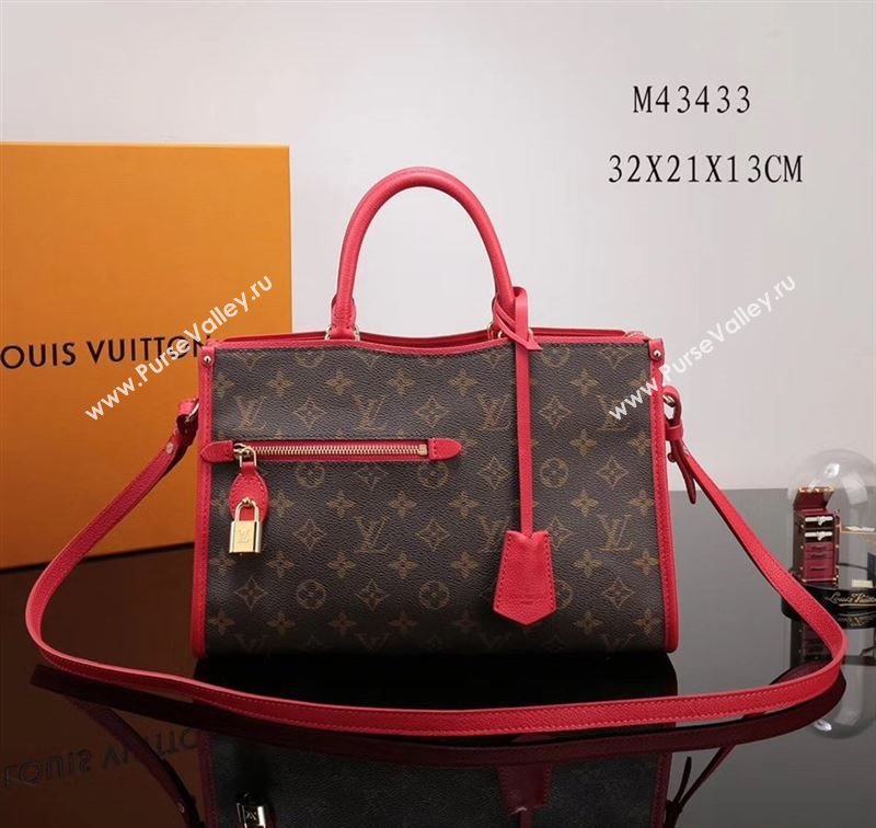 LV Louis Vuitton Monogram Popincourt Handbag M43433 Bag Red