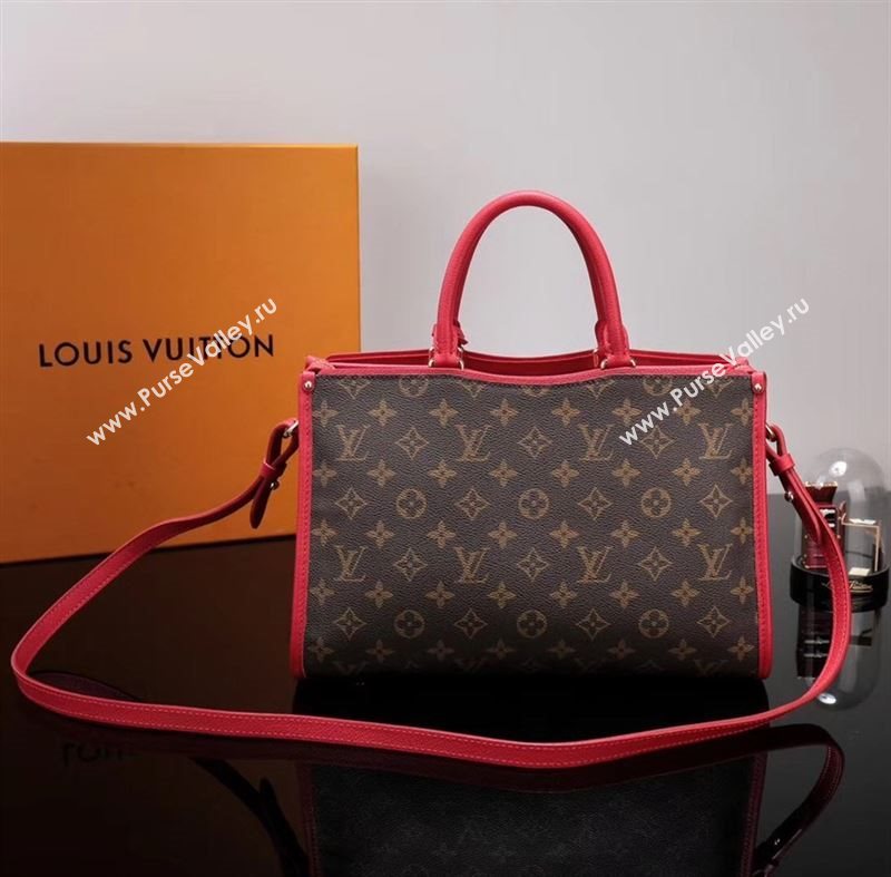 LV Louis Vuitton Monogram Popincourt Handbag M43433 Bag Red