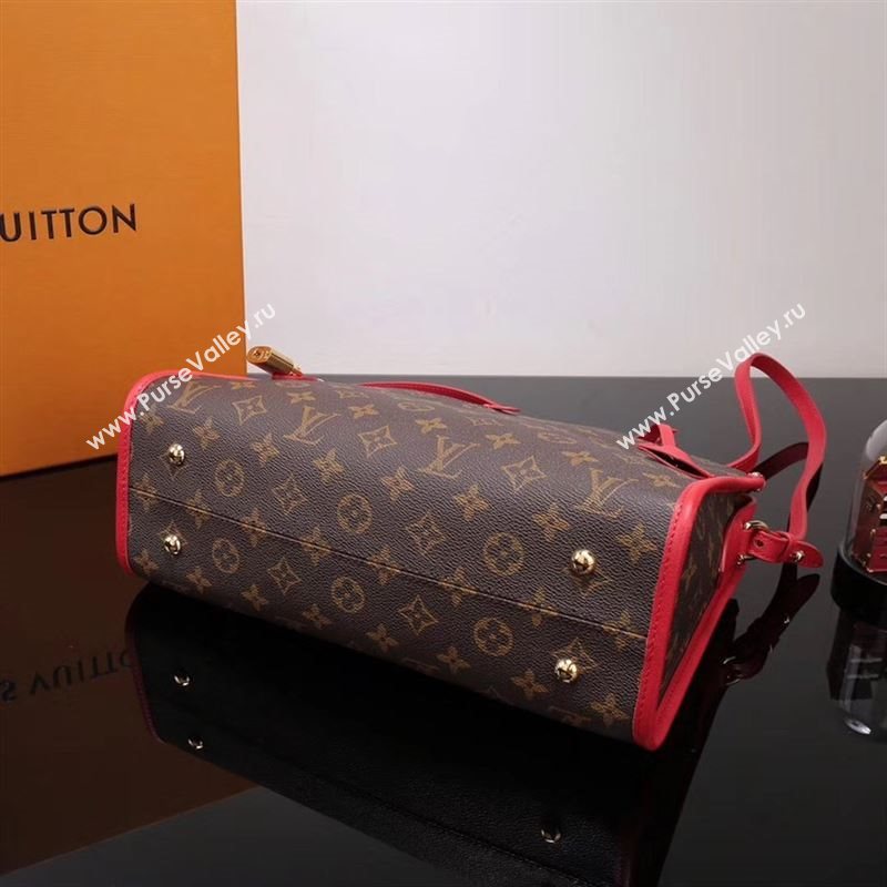 LV Louis Vuitton Monogram Popincourt Handbag M43433 Bag Red
