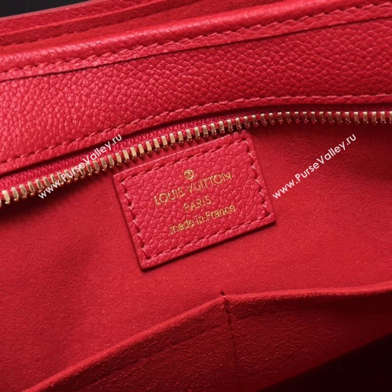 LV Louis Vuitton Monogram Popincourt Handbag M43433 Bag Red