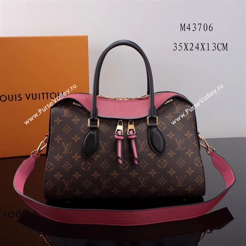 LV Louis Vuitton Monogram Tuileries Handbag M43706 Bag Pink