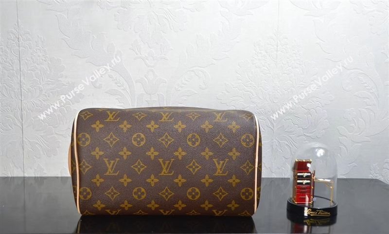 LV Louis Vuitton M47528 Monogram King Size Toiletry Bag Handbag Brown
