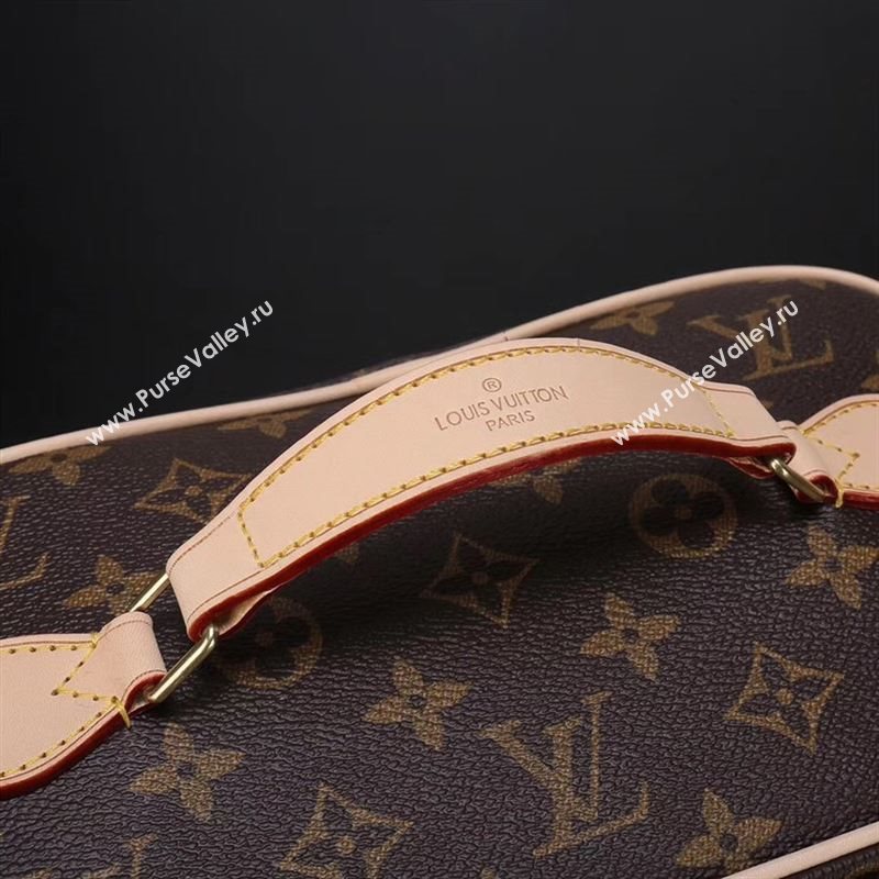 LV Louis Vuitton M42265 Monogram Nice BB Toiletry Bag Handbag Brown