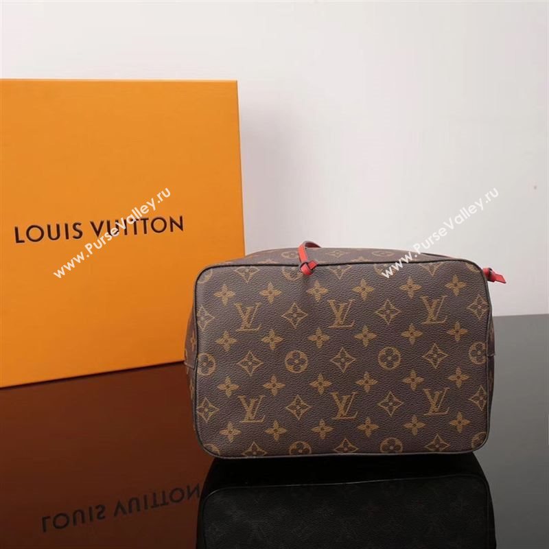 LV Louis Vuitton M44021 Monogram NEONOE Bag Handbag Red