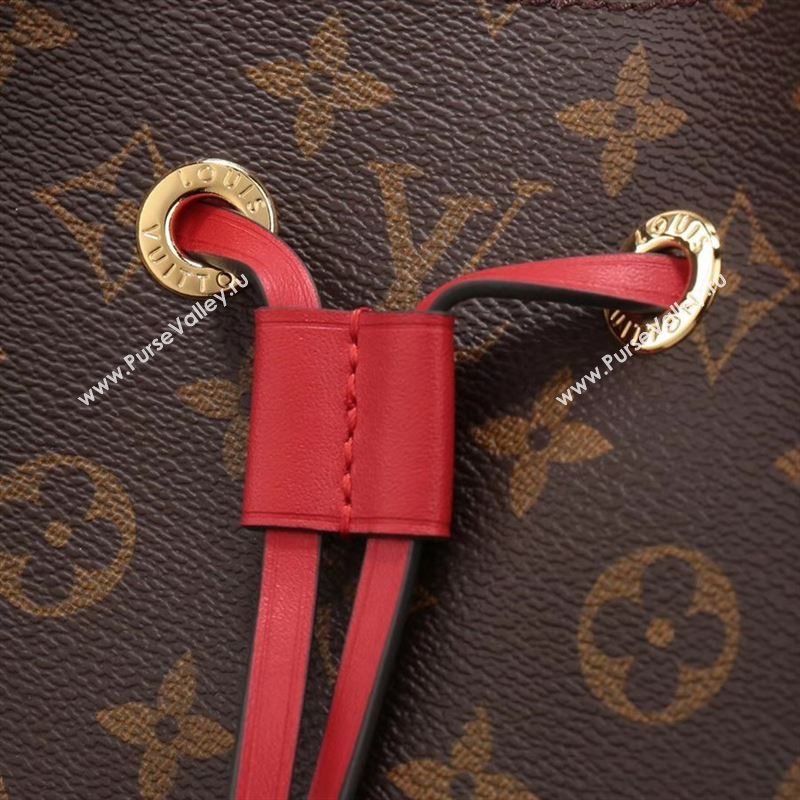 LV Louis Vuitton M44021 Monogram NEONOE Bag Handbag Red