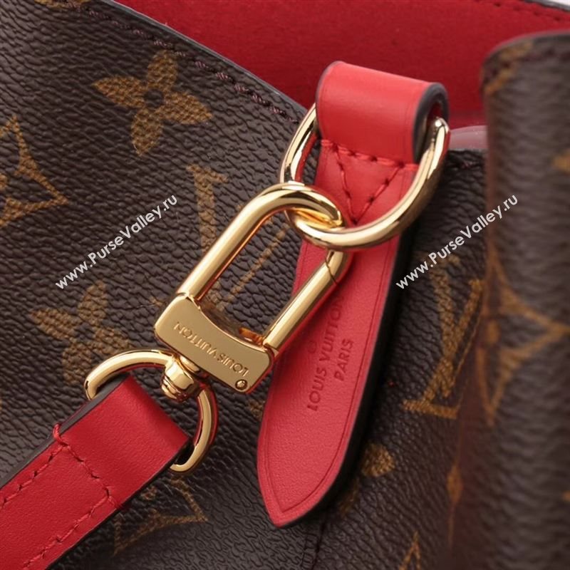 LV Louis Vuitton M44021 Monogram NEONOE Bag Handbag Red