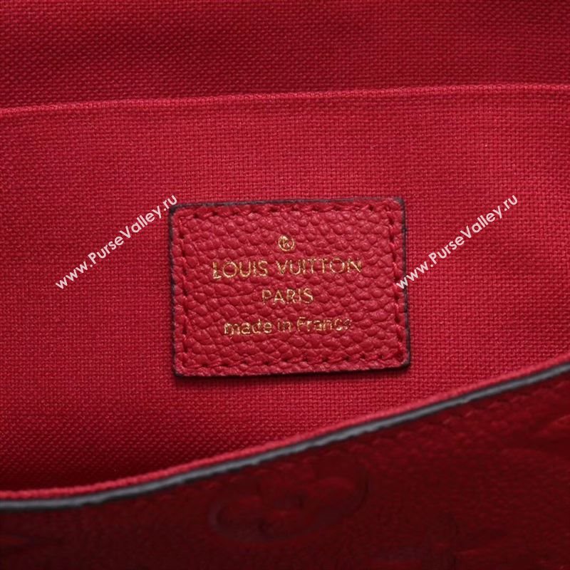 LV Louis Vuitton M64065 Pochette Felicie Bag Real Leather Handbag Red