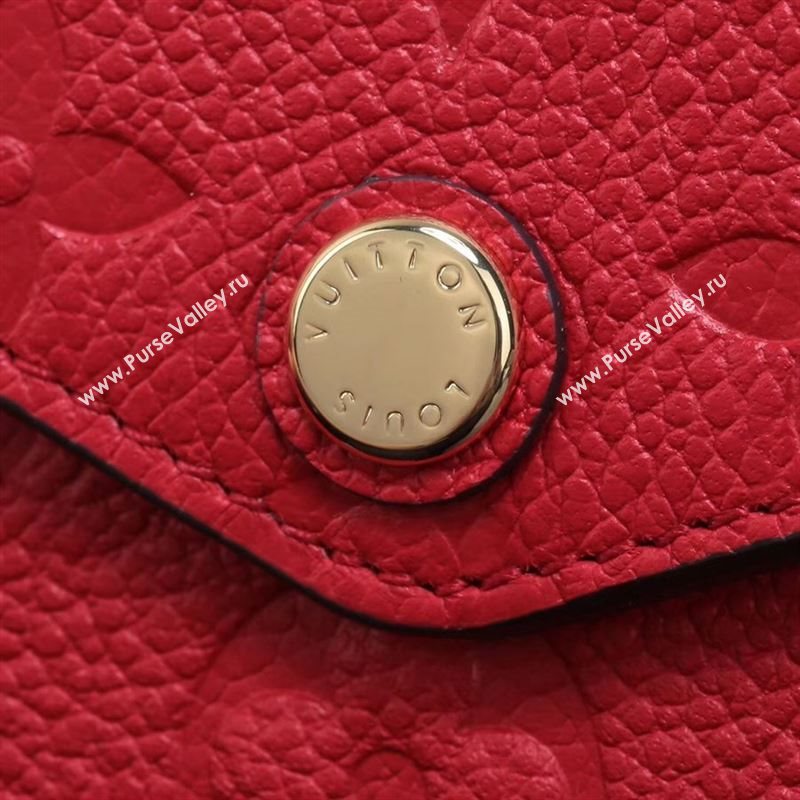 LV Louis Vuitton M64065 Pochette Felicie Bag Real Leather Handbag Red