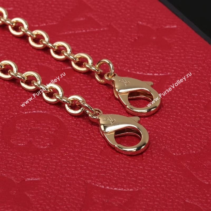 LV Louis Vuitton M64065 Pochette Felicie Bag Real Leather Handbag Red