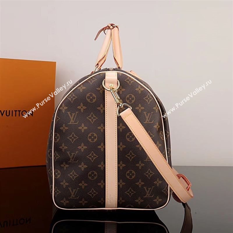 LV Louis Vuitton M41414 Keepall 55 Travelling Bag Monogram Handbag Brown