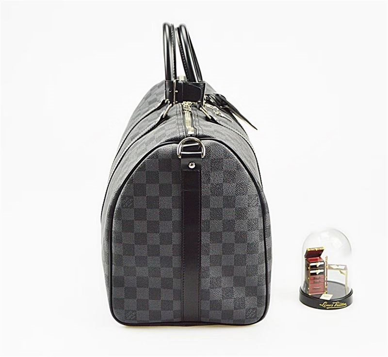 Men LV Louis Vuitton N41418 Keepall 45 Travelling Bag Damier Handbag Gray