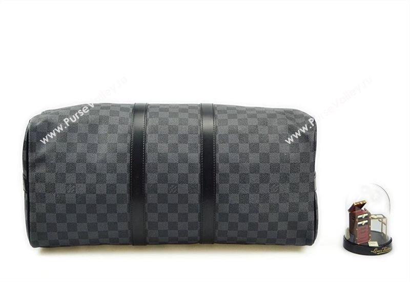 Men LV Louis Vuitton N41418 Keepall 45 Travelling Bag Damier Handbag Gray