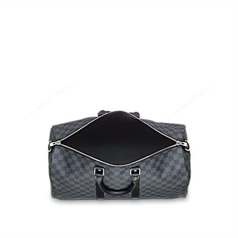 Men LV Louis Vuitton N41418 Keepall 45 Travelling Bag Damier Handbag Gray
