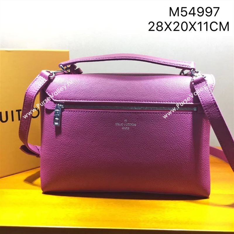 LV Louis Vuitton M54997 My Lockme Bag Real Leather Handbag Rose