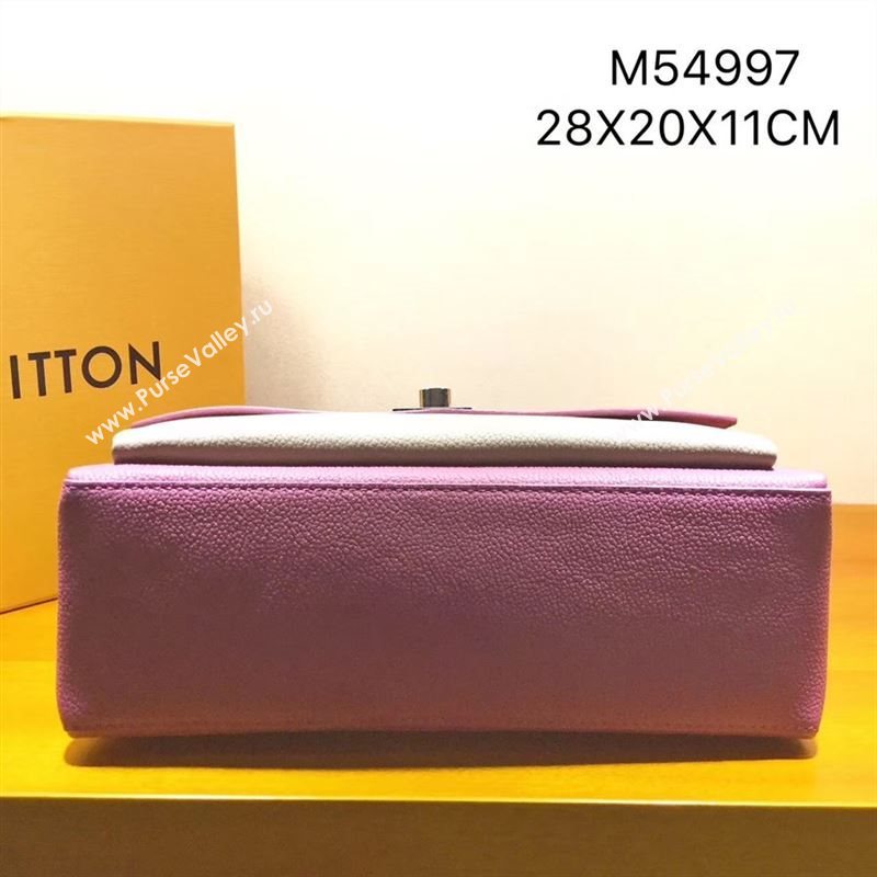 LV Louis Vuitton M54997 My Lockme Bag Real Leather Handbag Rose