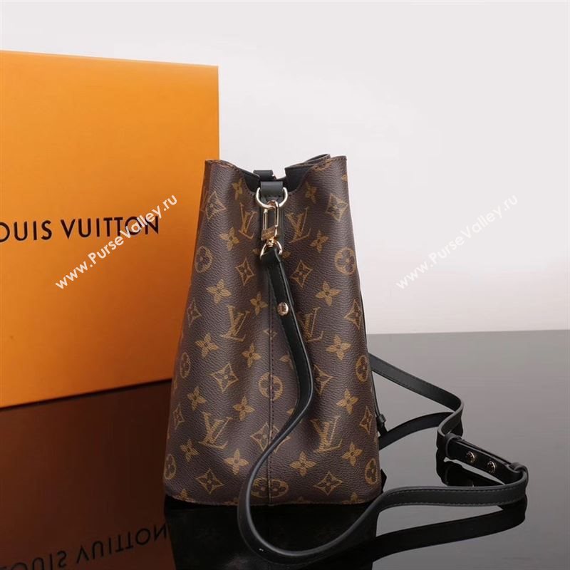 LV Louis Vuitton M44020 Monogram NEONOE Bag Handbag Black