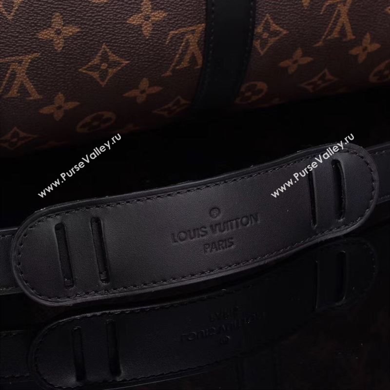 LV Louis Vuitton M56712 Monogram Keepall 50 Travelling Bag Handbag Black