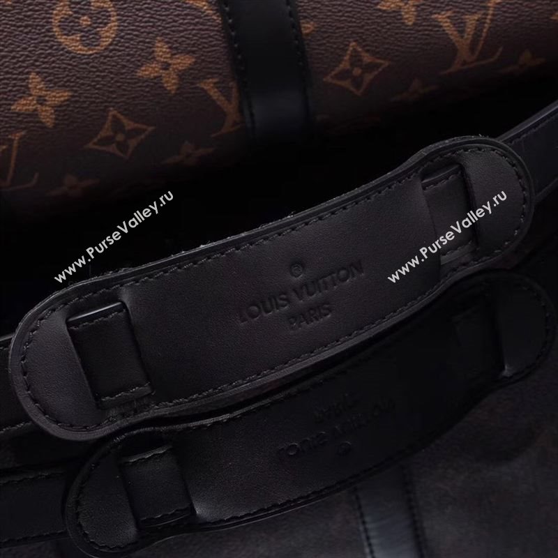 LV Louis Vuitton M56711 Monogram Keepall 45 Travelling Bag Handbag Black